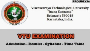 Visvesvaraya Technological University Time Table