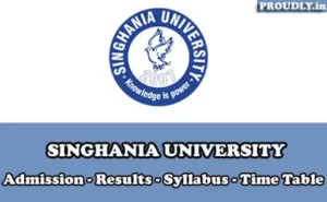 Singhania University Question Papers