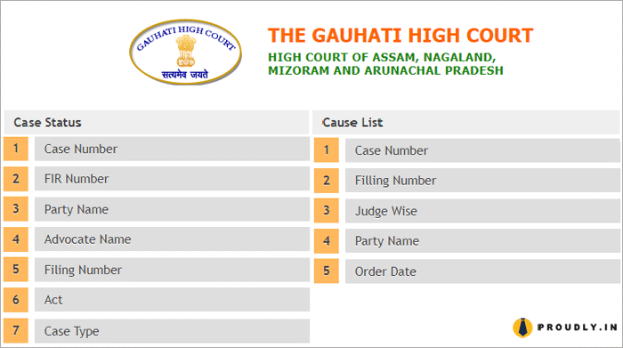 Gauhati High Court Case Status