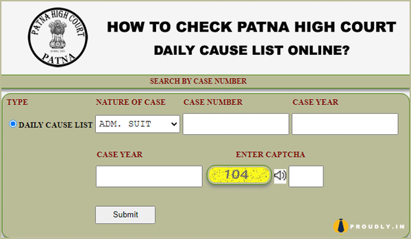 Patna High Court Cause List