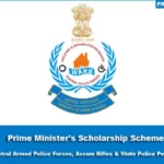 Prime Minister Scholarship for CAPF AR