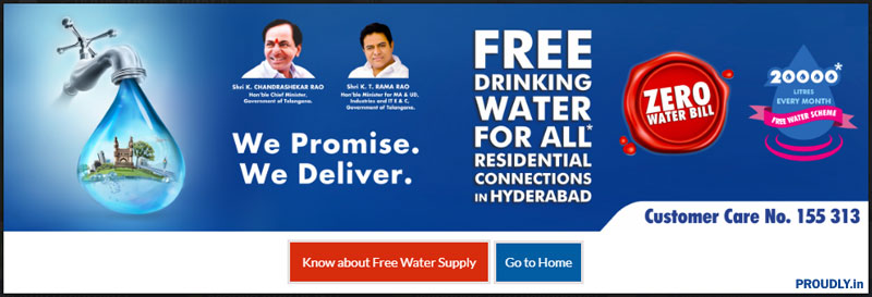 Free Water Scheme Hyderabad